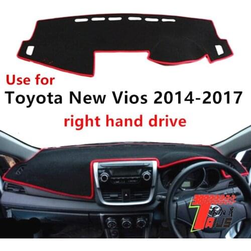 TAIJS Factory Good Quality Dust resistant Polyester Fibre Car Dashboard Cover For TOYOTA New Vios 2014-2017 Right hand drive