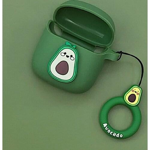 Charging case For JBL T220 TWS Case Cute Avocado Cartoon Silicone Protective Case for JBL T220 225 Wireless Earphone Case