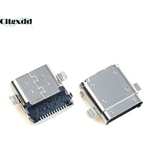 1PCS Micro USB Type C Female Socket Connector For Xiaomi Notebook Pro15.3 For Dell XPS12 XPS12D 9Q23 9Q33 Type-C Charging Port