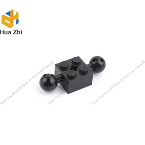 10PCS 17114 Brick Special 2x2 with 10.2mm Balls with Holes and Axle HoleBuilding Blocks Parts MOC DIY Education