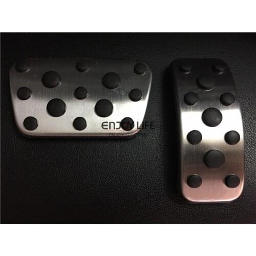 2pcs Gas Fuel Brake Foot Pedal Pads Cover AT For Toyota Highlander 2008 2009 2010 2011 2012 2013