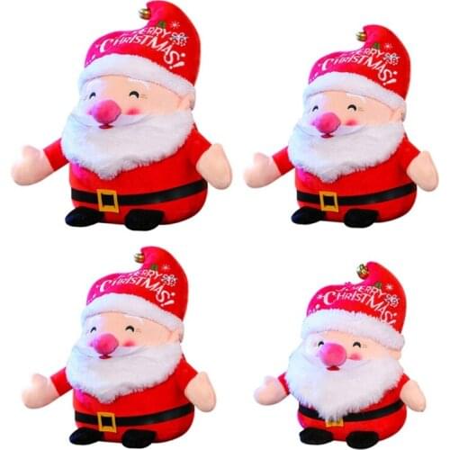 28EC 17/23/30/37cm Mini Santa Claus Plush Doll for House Decoration Christmas Party