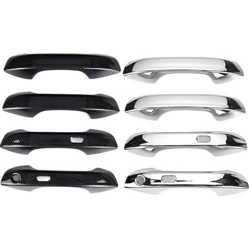 4Pcs Car Smart Exterior Door Handle Cover Trim with Key Hole for Golf 8 MK8 2020-2021 Car Accessories