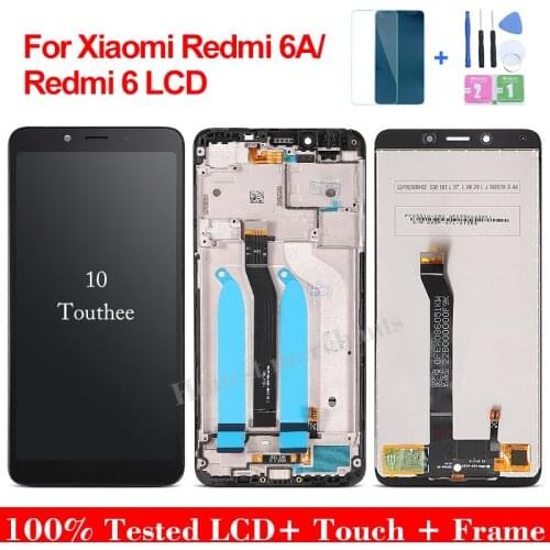 5.45“Original mobile phone lcds For xiaomi redmi 6a Display Touch Screen With Frame replacement lcd screen