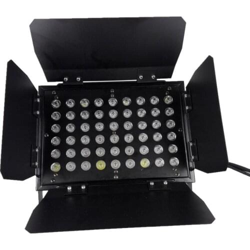 54pcs LED RGB 3 in1 Wall washer light stage wash lighting Color city Wash light 54x3W led city washer