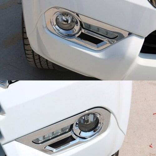 ABS Chrome Fit For Isuzu MU-X 2015 2016 car accessories car styling Car front fog lamps foglight Cover Trim