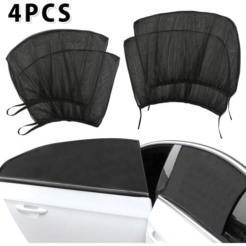 4pcs Car Styling Accessories Sun Shade Auto UV Protect Curtain Side Window Sunshade Mesh Sun Visor Protection Window Films