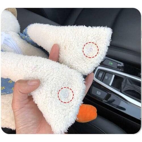 T8WF Vehicle Mounted Tissue Holder Cute Duck Tushy Napkin Storage Organizer Armrest Box Seat Back Bracket