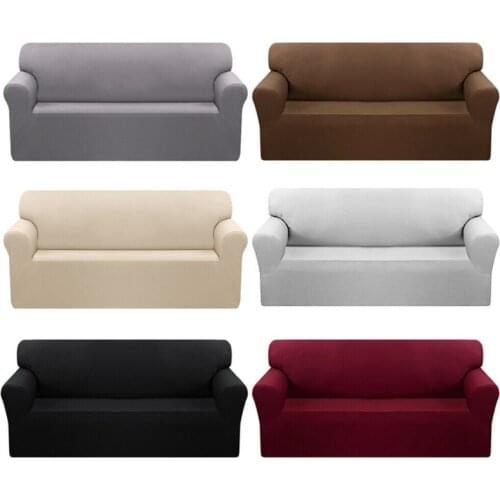 Elastic Plain Solid Sofa Cover Stretch Tight Wrap All-inclusive Sofa Cover for Living Room funda sofa Couch Cover ArmChair Cover