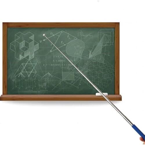 Professional Touch Whiteboard Pen High Quality Felt Head 1 Meter Stainless Steel Telescopic Teacher Pointer Random color