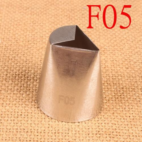 Maifu F05 Triangle Thick Leaf Mounted Pastry Tip Cream Decoration Large Squeeze Pastry Tip Baking Cake Tool