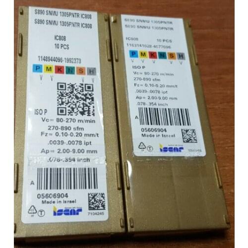ORIGINAL 10PCS CARBIDE INSERT S890 SNMU 1305PNTR IC808