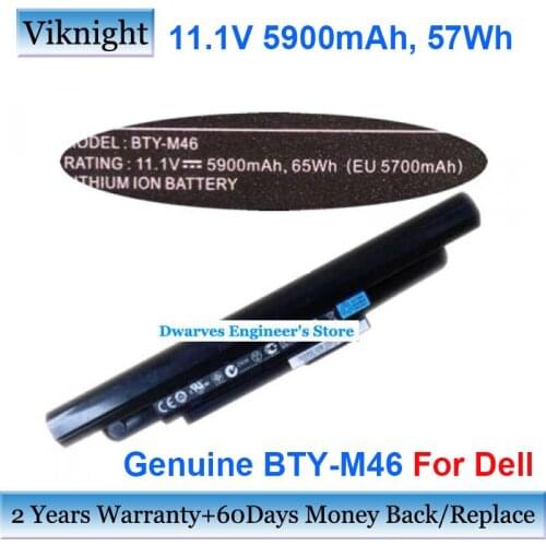 Genuine BTY-M46 925T2015F Battery For Msi GE40 X-slim X460 Series Laptop Li-ion Rechargeable Batteries 11.1V 5900mAh 57Wh