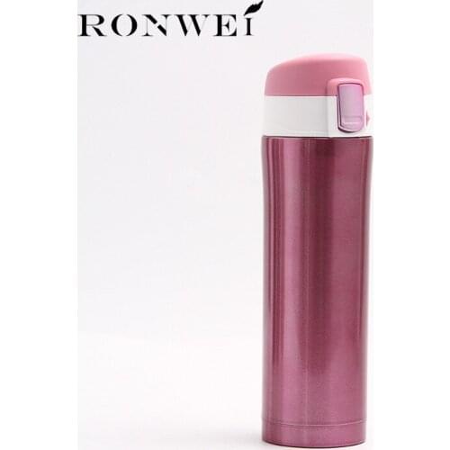 450ML 5 Colors Home Kitchen Vacuum Flasks Thermoses 420ml Stainless Steel Insulated Thermos Cup Coffee Mug Travel Drink Bottle