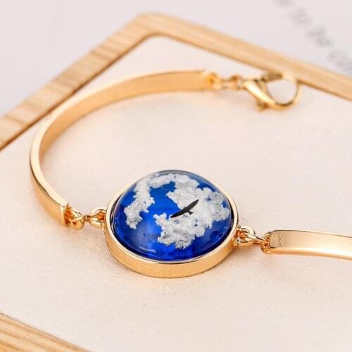 Women Fashion Round Cloud Eagle Alloy Adjustable Bracelet Bangle Wrist Jewelry Bracelet Boys Girls Charm Bracelet Bangle Jewelry