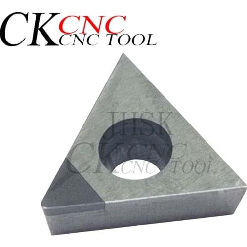 1pc TCGW110304 CBN TCGT110304 CBN Cubic Boron Nitride carbide Insert Triangular External Cutting lathe blade for Hardened Steel
