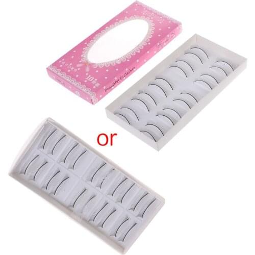 10PCS Training Lashes for Eyelash Extension Self-adhesive Practice Lashes Strip