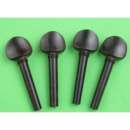 50pcs undyed ebony violin pegs 4/4 high quality violin Tuning Pegs violin parts