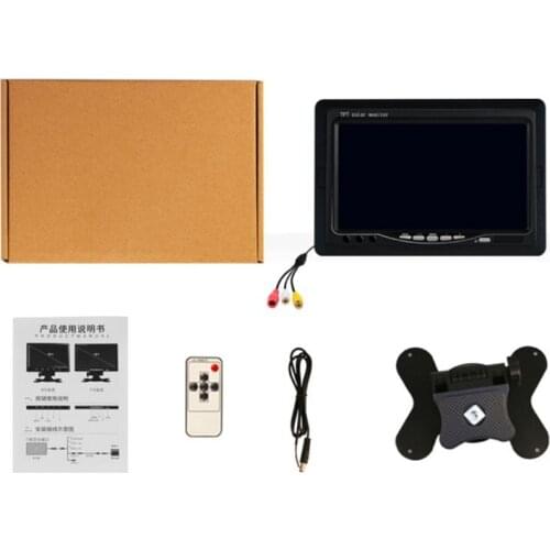 7\" TFT LCD Digital Monitor Color Screen Car Rear View Backup Reverse Camera DVD E7CA