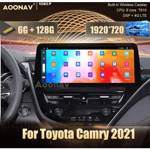 128GB Android Car radio GPS For Toyota Camry 2021 car Multimedia Player Navigation Stereo receiver Head Unit