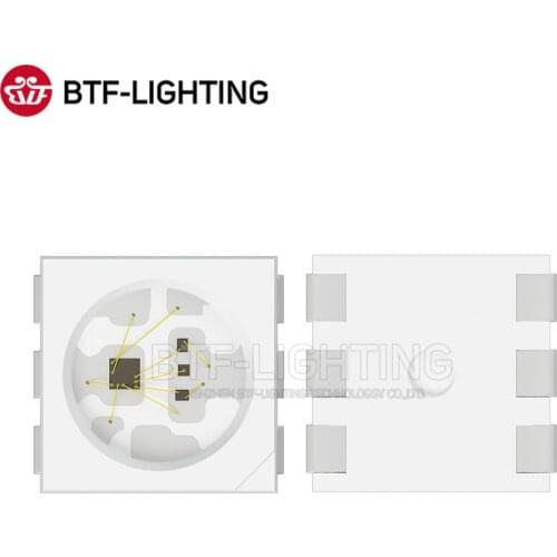 BTF6813 RGB (similar with WS2812B) 1000pcs 0.2W/PCS 5050 SMD Pixels LED Chip Individually Addressable Full Color DC 5V