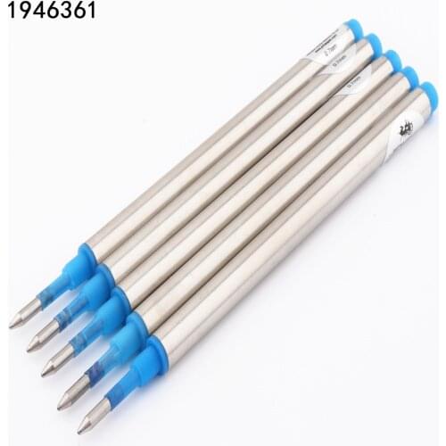 Jinhao 5pcs Blue Screw Refill Ink 0.7mm Nib Rollerball Pen New Office stationery pens ink