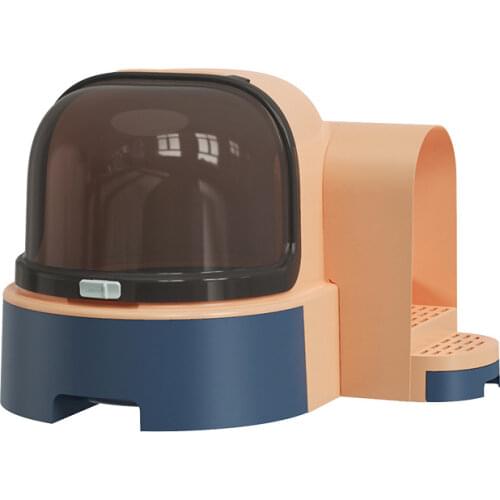 Cat Litter Box Large Capacity Fully Enclosed Cat Toilet Anti Splash Star Tunnel Cat Bedpans with Drawer Tray Pet Supplies