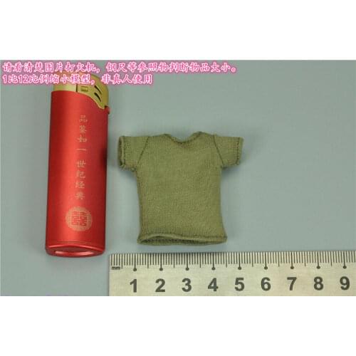 1/12 Scale LW006 T-shirt Model for 6" Action Figure