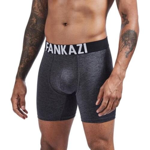 Fashion Mens Sexy Long Legging Bulge Pouch Bag Boxer Underwear For Gay Man New Arrival