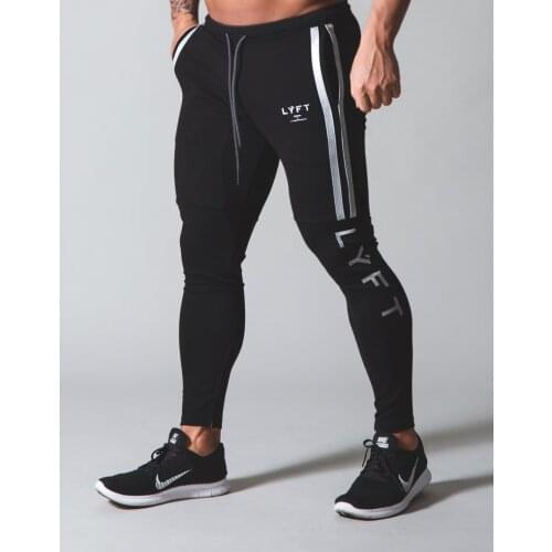 Mens Gym Fitness Workout Training Cotton Trackpants Joggers Sweatpants Leggings Casual Running Pants Autumn New Male Clothing