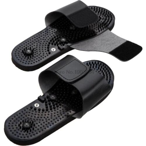Natural rubber Slippers Acupuncture TENS Relaxing Massager Therapy For Foot Massager Physiotherapy Body Relax Muscle