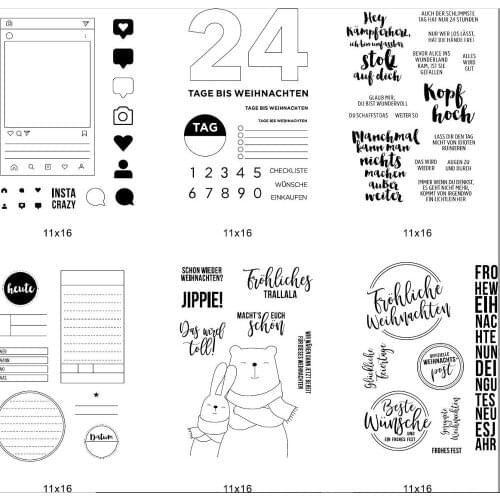 German Transparent Clear Stamp for DIY scrapbooking/Card Making C503