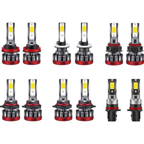 New Universal Car Fog Light 1pair 30W LED Car Headlights 3000K High Brightness Front Fog Light Foglight Lamp Bulbs Driving Lamp