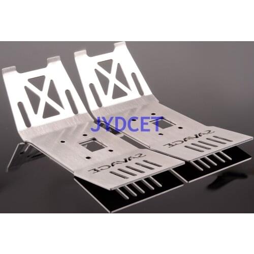 SAV1331FR Stainless Steel Front&Rear Lower Skid Plate Bottom Plate #85234 For 1/8 HPI SAVAGE FLUX HP 2359 XL 4.6 5.9 4.1 21