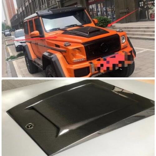 High quality ABS prime & Carbon Fiber Front Engine Hood Vent Cover For Mercedes-Benz G-class G500 W463 G55 G63 G350D 2008-2014