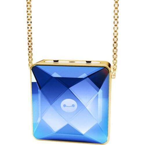Gift for girls Ionic Personal Crystal necklace Air Freshener Smoke reduce portable USB mini wearable Ionizer Air Purifier