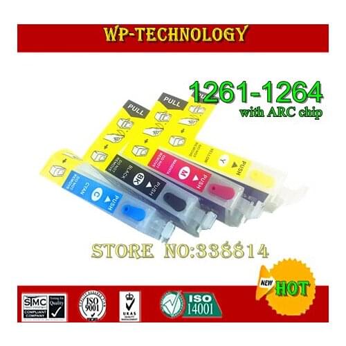 Empty Refill cartridge suit for T1261 T1262 T1263 T1264,suit for Epson NX330/430,WF520/60/435/545/630/633/635 ,With ARC chips