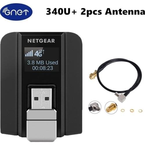 Unlocked AC340U Aircard USB Modem Netgear 3G 4G GSM Networks|Aircard 340U with 2pcs antenna