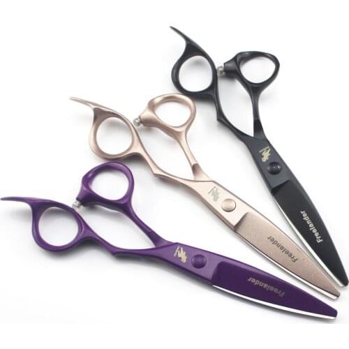 Sliding hair Scissors Slide 6 INCH Sliding hair shears Willow shape scissors Professional Barber Scissors 3 colors