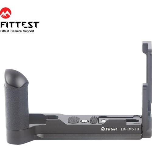 FITTEST Custom L Bracket Vertical Shoot QR L Plate Holder for Olympus OMD EM5III Camera Body fit Arca Swiss Sunwayfoto Kirk RRS
