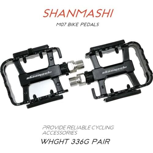 SHANMASHI Flat Bike Pedals MTB Road Sealed Bearings Bicycle Pedals Mountain Bike Pedals Wide Platform pedales mtb accessories