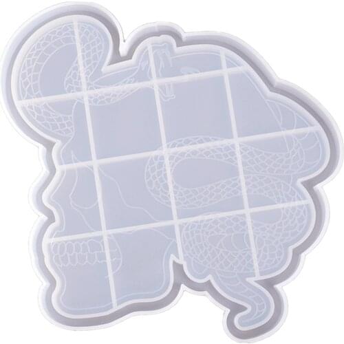 Silicone Resin Molds DIY Crystal Epoxy Casting Art Coaster Ashtray Bowl Mat