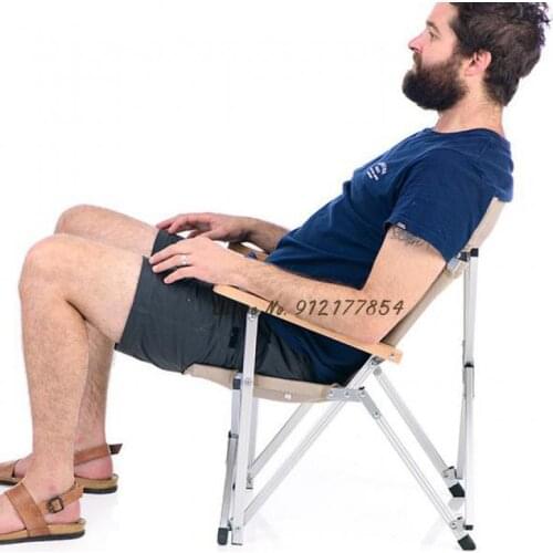 Fishing chair outdoor folding chair portable camping sketching beach chair aluminum alloy adult