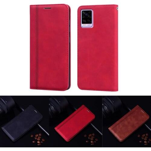 Vintage Magnetic Phone Holster For Vivo S7t V2048A Coque PU Leather Flip Case Cover For Funda Silicona Vivo S7t S7 t S 7t Hoesje