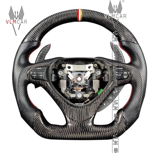 Private custom carbon fiber steering wheel/trims for Accordd