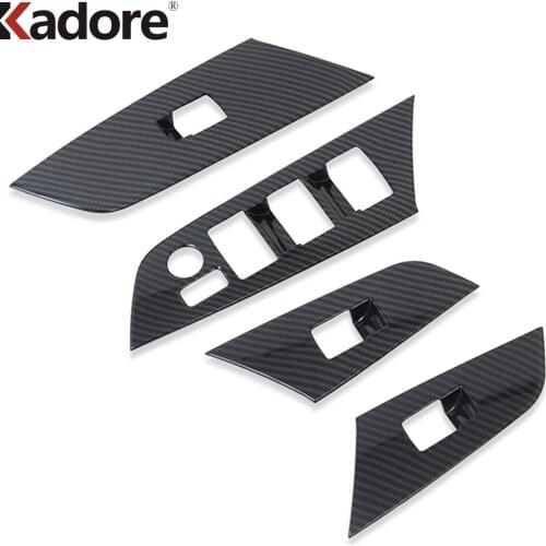 For Toyota Prius 2019 2020 Hatchback Chrome Door Window Armrest Cover Switch Button Panel Trim Molding Auto Accessories