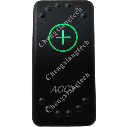 12V/24V Car Boat 3 Pins SPST ON/OFF Green & Blue Led Light Rocker Toggle Switch ACCY for Carling ARB Narva 4x4