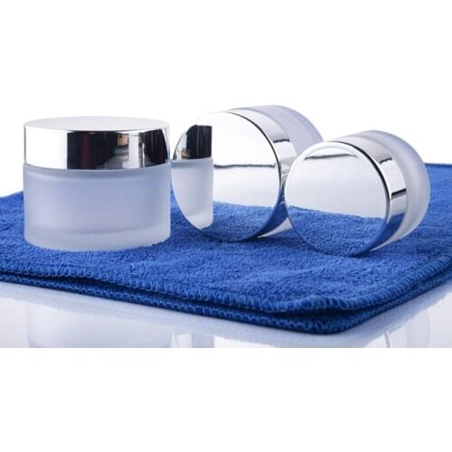 15g/ml Bright silver UV glass Cream bottle PP cream bottle cap/Sub bottle/cosmetics Bottle glass 200pcs/lot