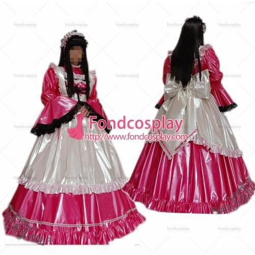 Lockable PVC Maid Dress maid vinyl Uniform Tailor-Made[G1636]
