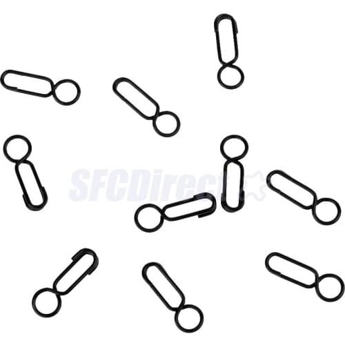 10pcs Mini Carp Fishing Quick Link Clips Round Head Snap Safty Connector Pin